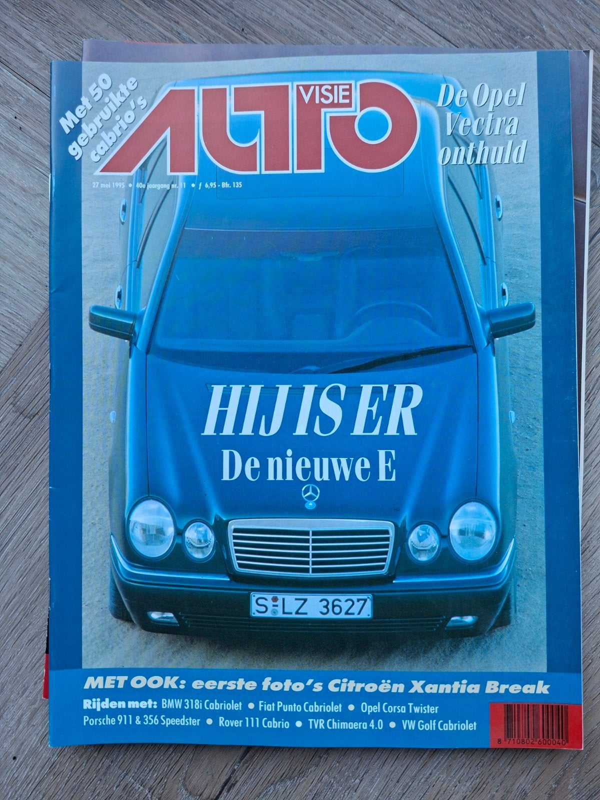 Auto Visie Magazine - 27 mei 1995 - Opel Vectra & Mercedes E, Ophalen of Verzenden, Gelezen, Overige typen