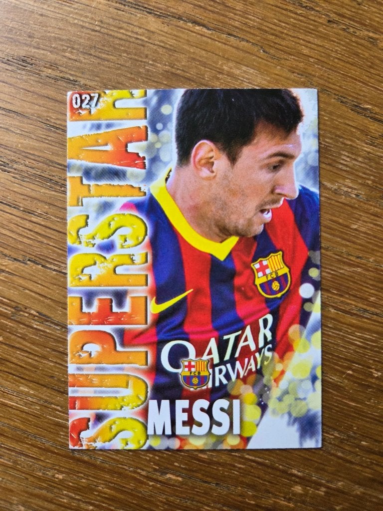 Lionel Messi #027 FC Barcelona Mundicromo La Liga 2013-2014, Ophalen of Verzenden, Zo goed als nieuw, Losse kaart
