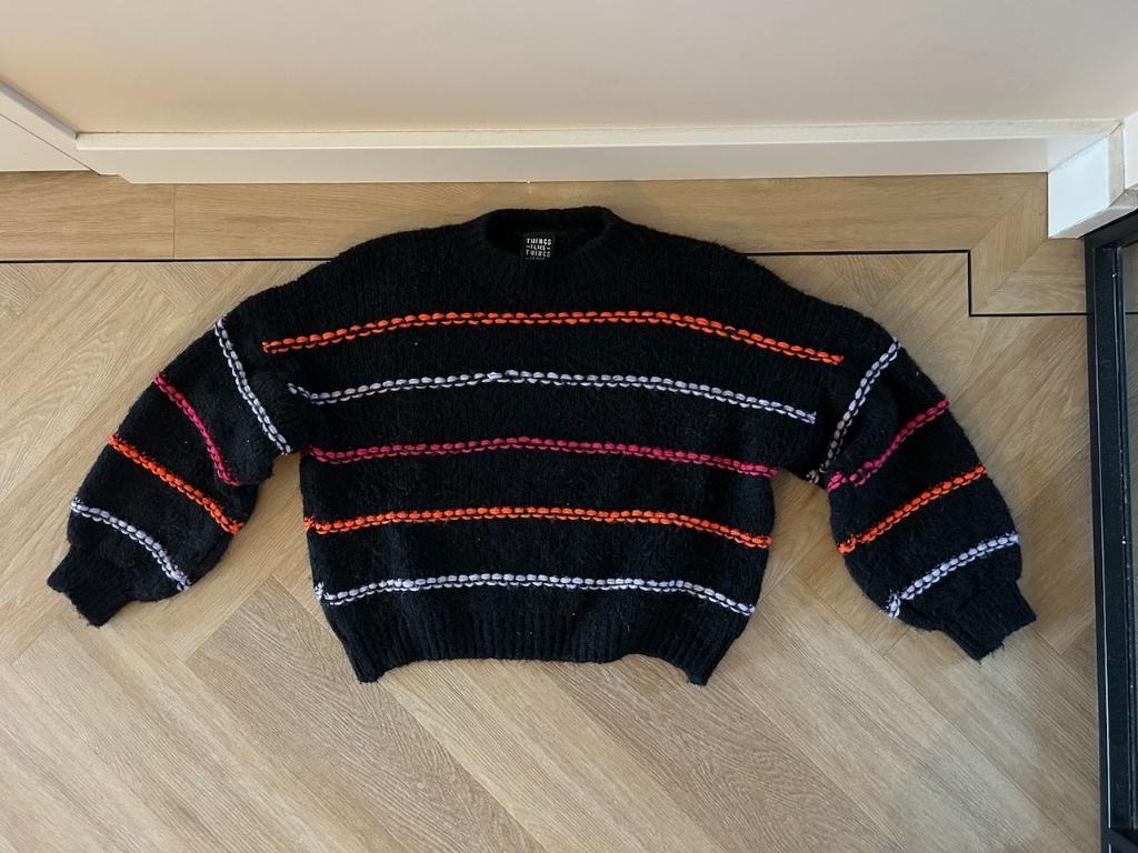 Z.g.a.n. Gebreide trui / sweater van Things I Like, one size, TILTIL, Ophalen of Verzenden, Zo goed als nieuw, Zwart