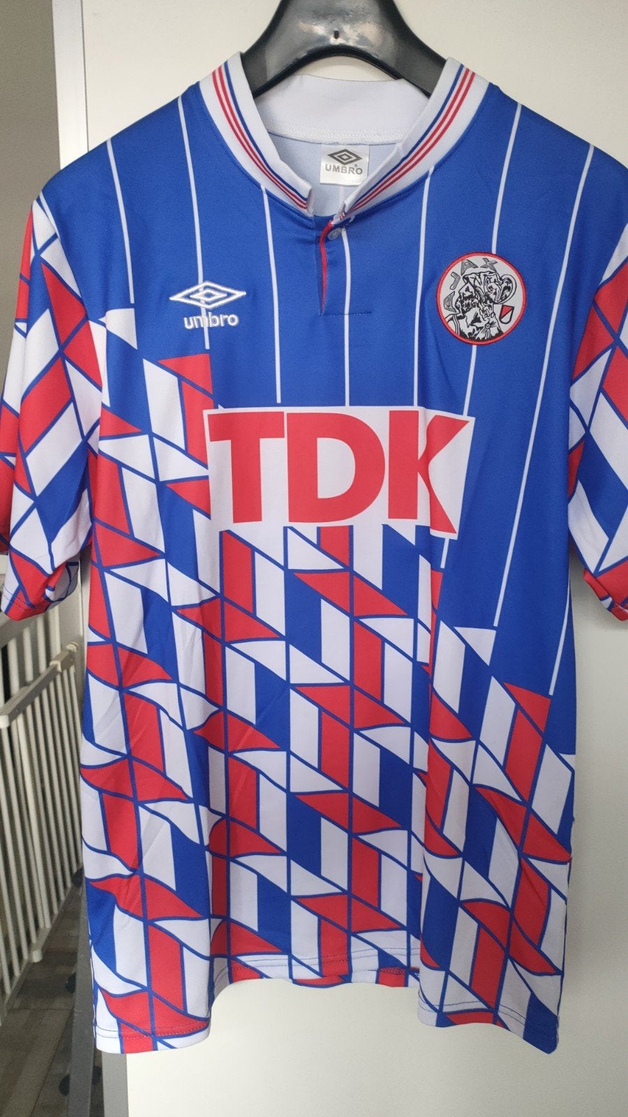 Ajax TDK Voetbalshirt - Maat L, Maat 52/54 (L), Blauw, Ophalen of Verzenden, Zo goed als nieuw