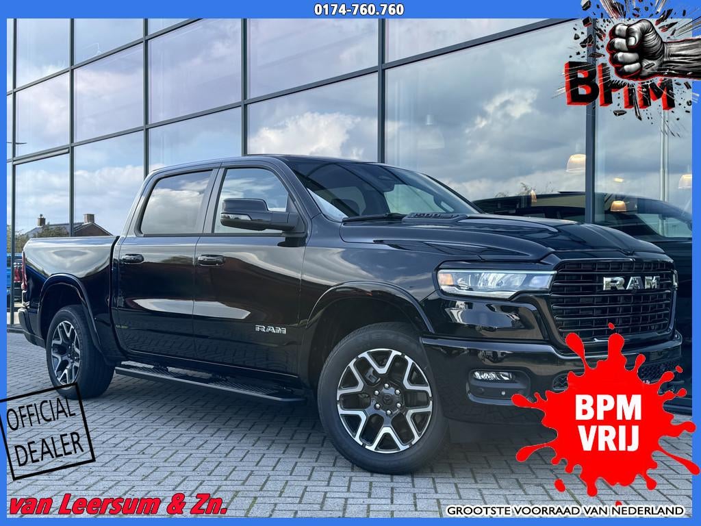 Dodge Ram 1500 Laramie Sport 425PK | Pano | Alpine | Achteru, Automaat, 3500 kg, Zwart, 2993 cc