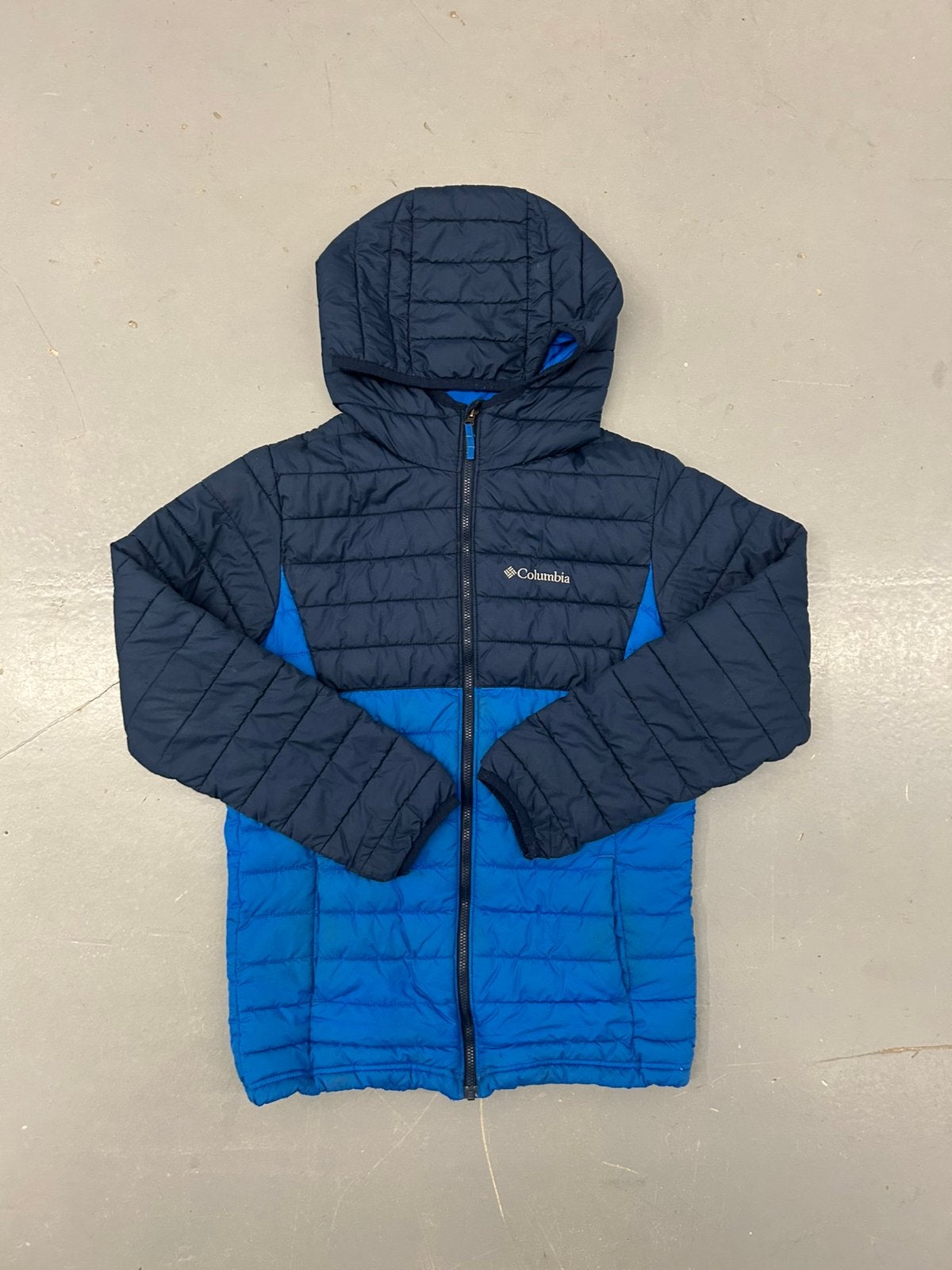 Columbia jas blauw maat 152/164, Ophalen of Verzenden, Zo goed als nieuw, Overige maten, Blauw