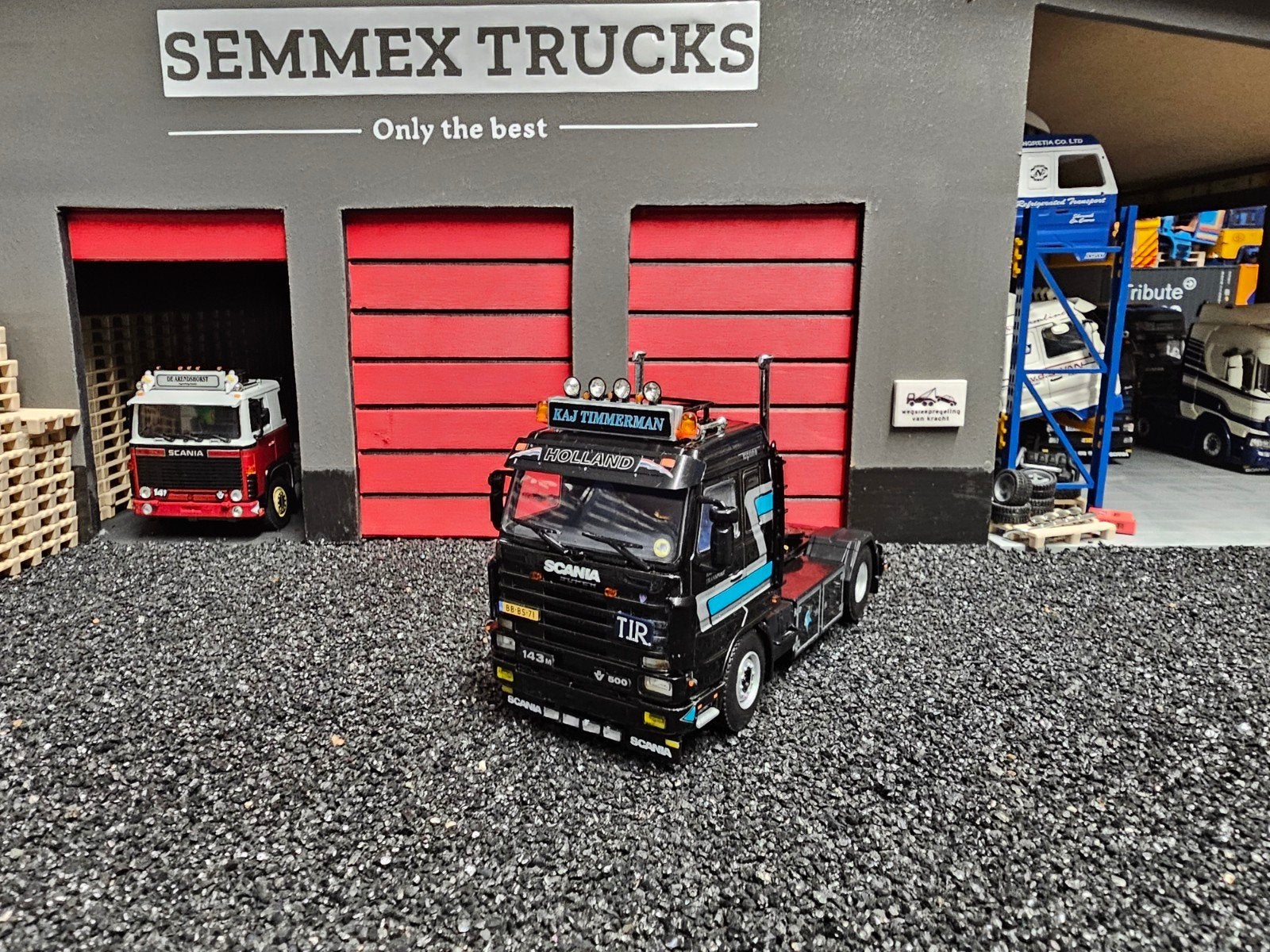 wsi scania 143 kay timmerman losse truck., Ophalen, Zo goed als nieuw, Bus of Vrachtwagen, Wsi