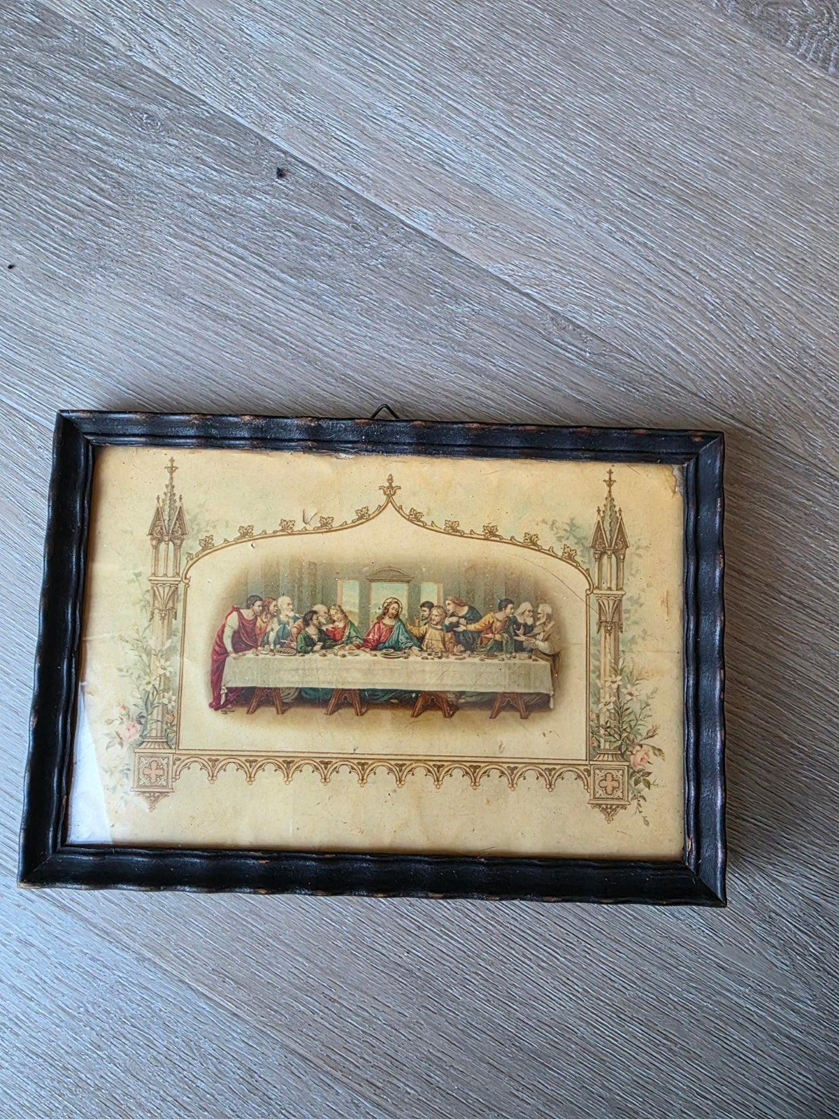 Antiek Laatste Avondmaal 1910 - Lijstenfabriek Wiebes A'dam, Antiek en Kunst, Kunst | Schilderijen | Klassiek, Ophalen of Verzenden