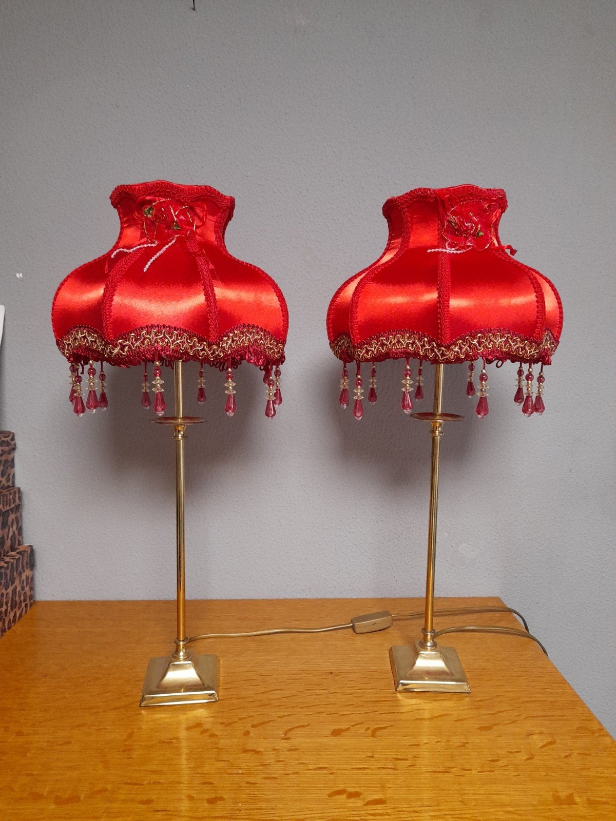 Victoriaanse lampen kappen 75.00 p.s, Antiek en Kunst, Ophalen