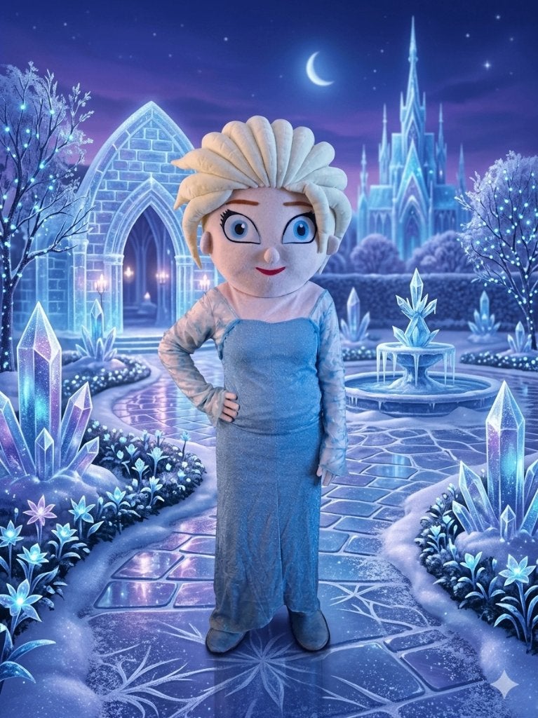 Mascotte Elsa uit Frozen, Ophalen of Verzenden, Zo goed als nieuw, Verjaardag