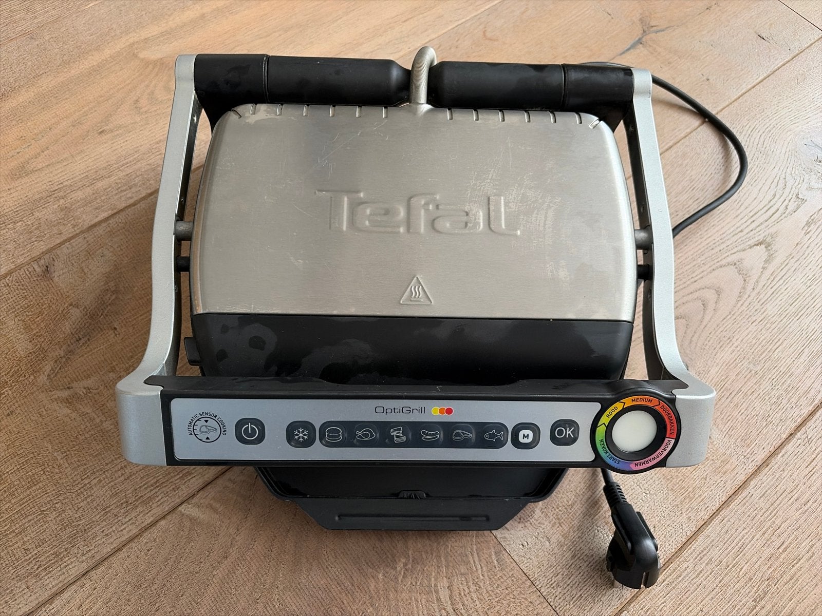 Tefal OptiGrill GC702D - Perfecte Grillresultaten, Ophalen, Vaatwasmachinebestendig, Gebruikt, Tafelgrill