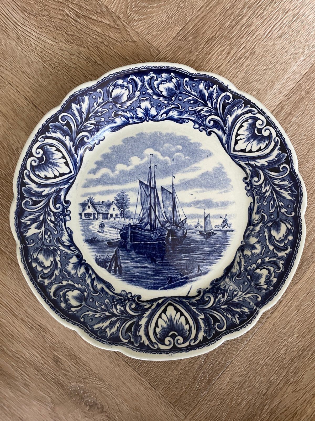 Delfts Blauw Wandbord - Royal Sphinx Maastricht, Antiek en Kunst, Ophalen