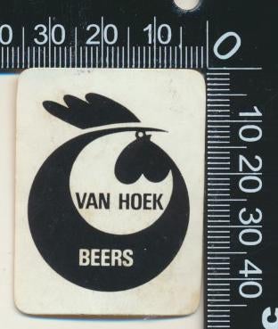 Sticker: Van Hoek - Beers, Verzamelen, Stickers, Zo goed als nieuw, Bedrijf of Vereniging, Ophalen of Verzenden
