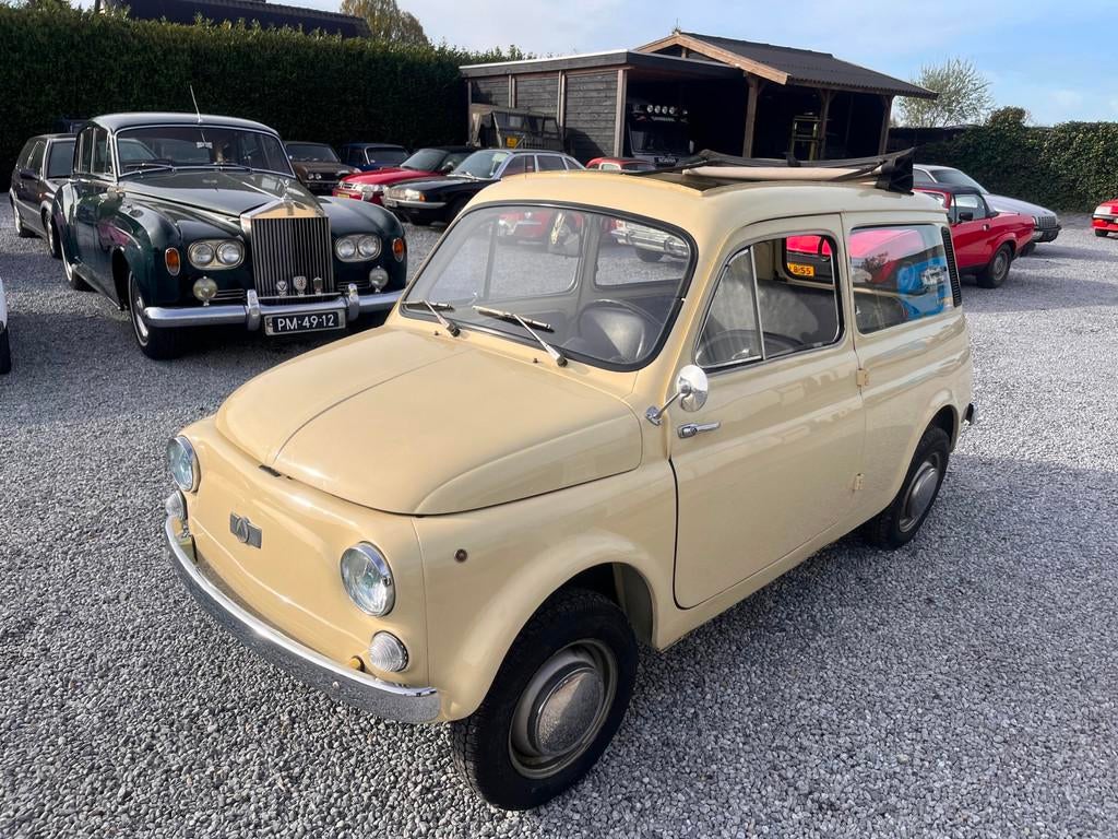 Fiat 500 Giardienera, Auto's, Achterwielaandrijving, Gebruikt, Zwart, Handgeschakeld