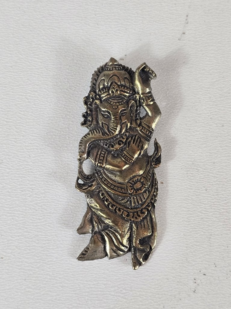 Religieus amulet hanger, Nritya Ganapati Ganesha, India 1980, Ophalen of Verzenden