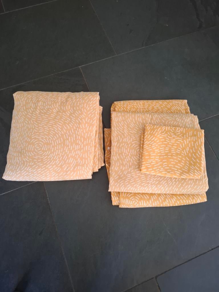 Dekbedhoes  1x 240x200, 2x 140x200., Ophalen of Verzenden, Eenpersoons, Geel, Deken of Dekbed