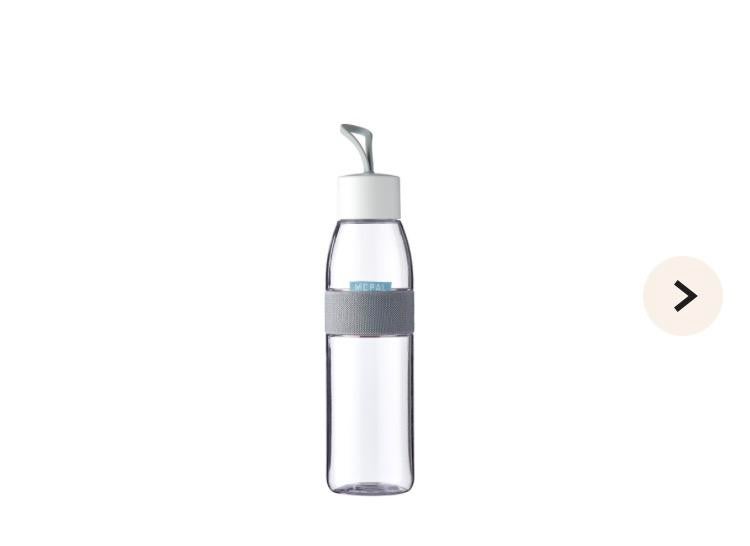 Mepal Waterfles Ellipse 500 ml - wit, Ophalen of Verzenden, Nieuw