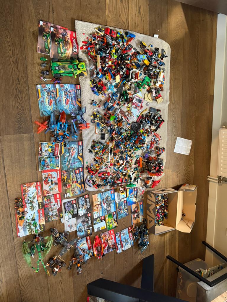 Grote partij lego ninjago/nexoknight/city/politie/brandweer., Ophalen of Verzenden, Zo goed als nieuw