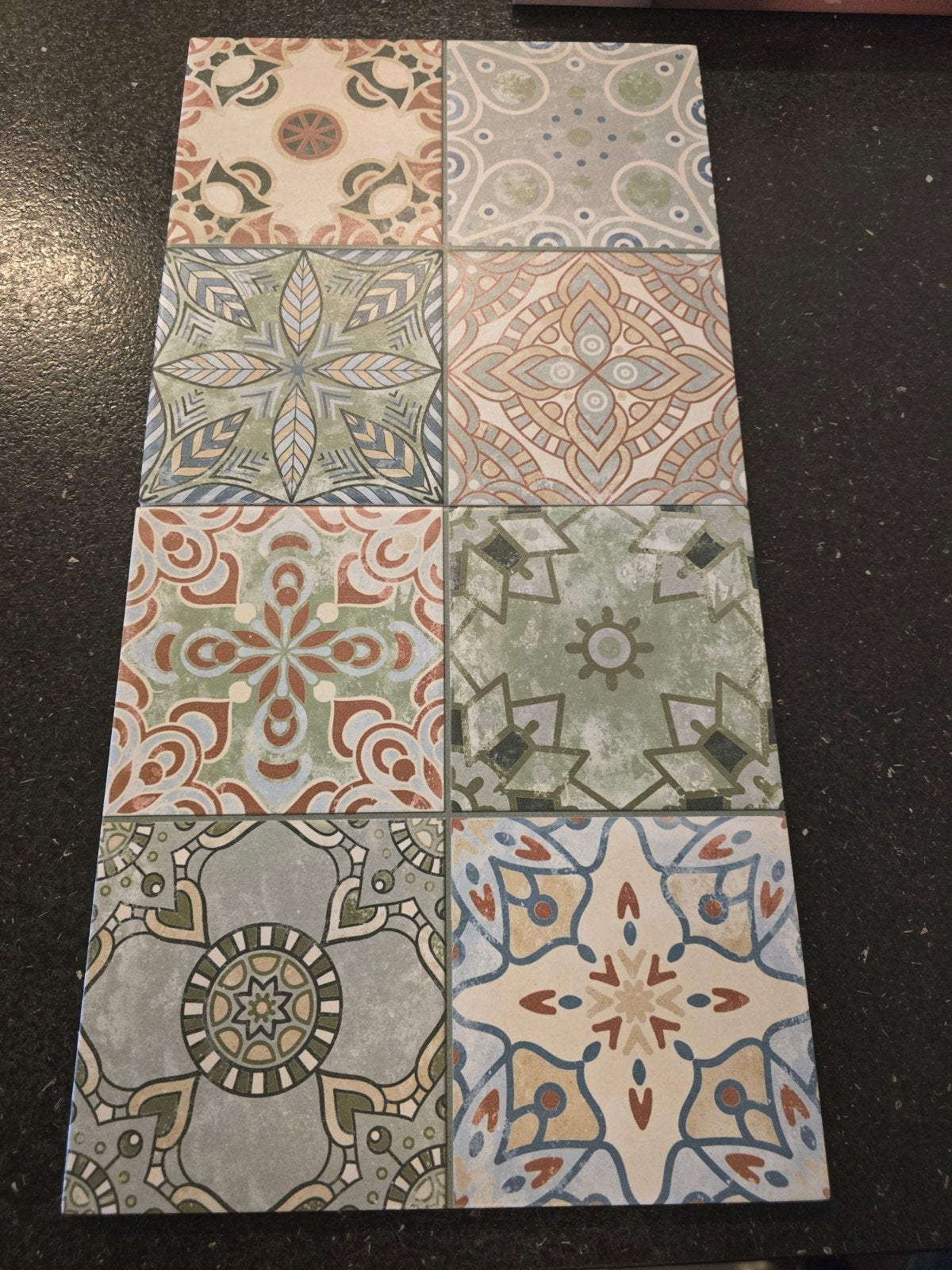 keramische decor tegel 25 x 25 cm, Ophalen, Keramiek, 20 tot 40 cm, Minder dan 5 m²