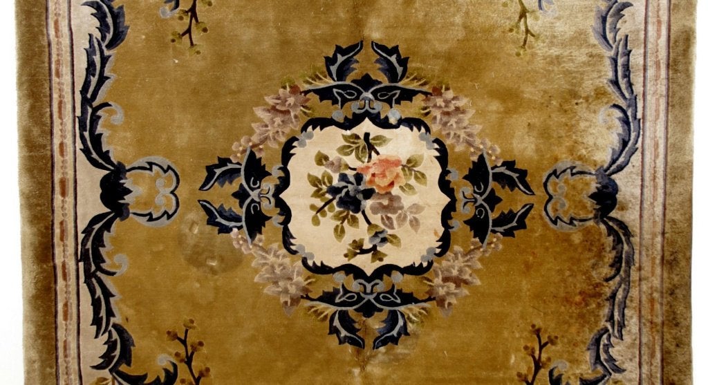 Chinese zijde tapijt circa 1950 mooie design, Antiek en Kunst, Ophalen