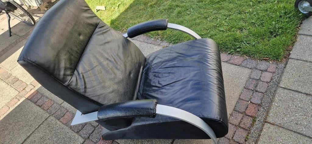Fauteuil, Ophalen, Gebruikt, 75 tot 100 cm, Leer
