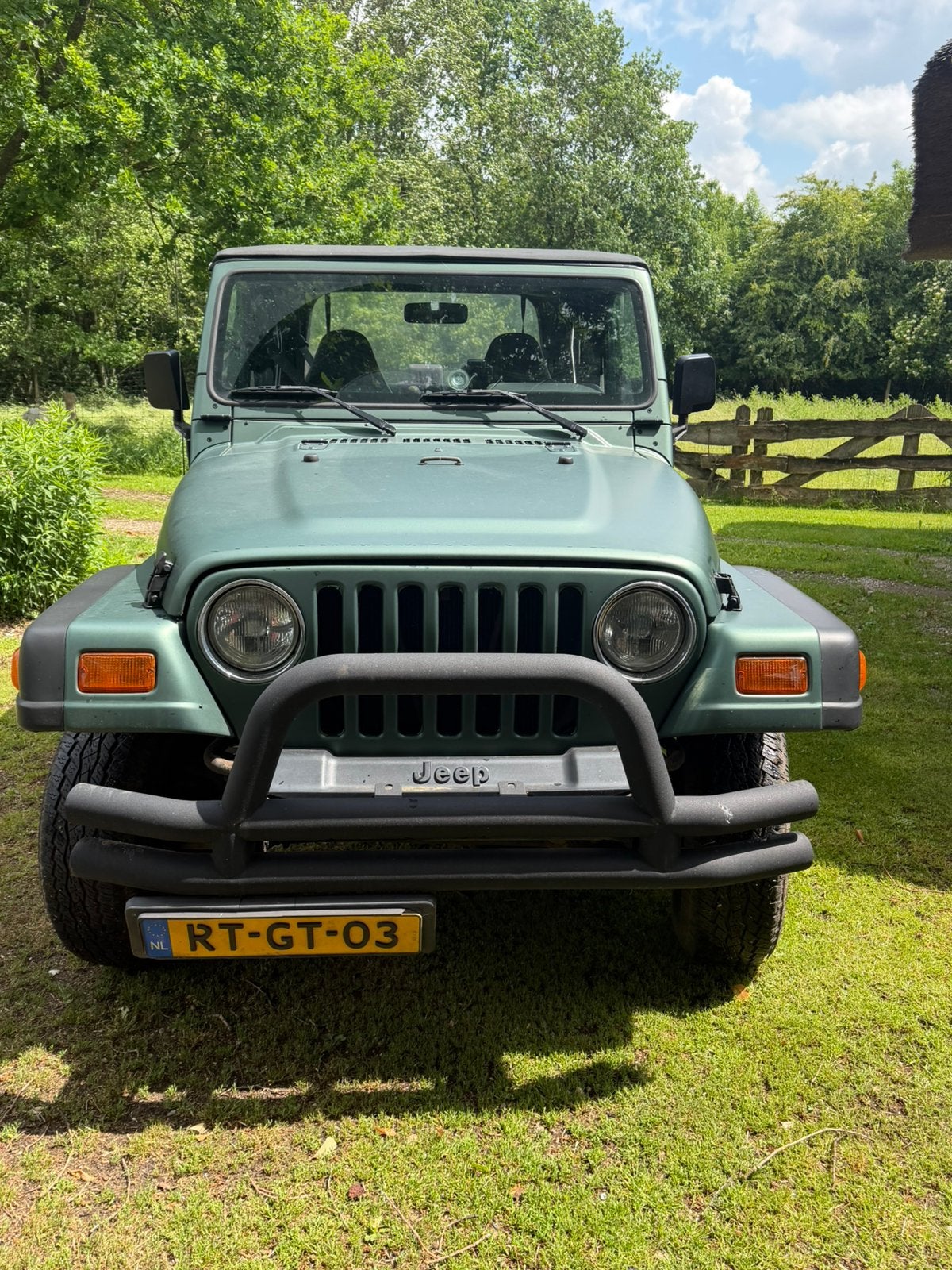 Jeep Wrangler 4.0 I 130KW  1997 groen (Zwart), Origineel Nederlands, Handgeschakeld, Vierwielaandrijving, Open dak
