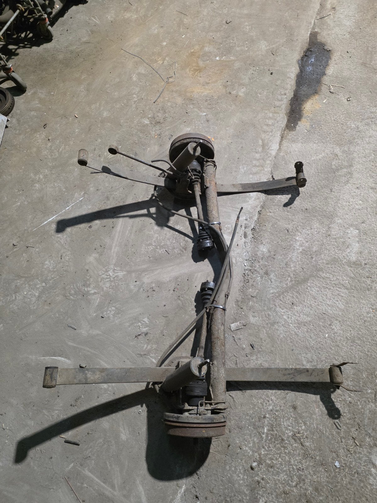 Volvo 360 achteras compleet met bladveren en steekassen, Auto-onderdelen, Ophalen, Gebruikt, Volvo