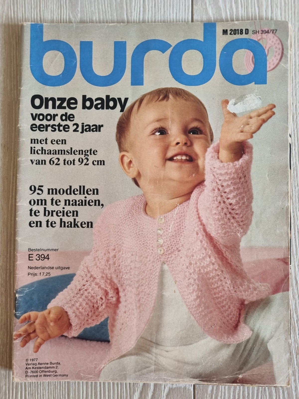 Vintage baby Burda, Ophalen of Verzenden, Gebruikt, Breien, Patroon of Boek