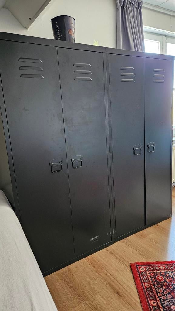 Twee zwarte locker kasten, Huis en Inrichting, Ophalen of Verzenden