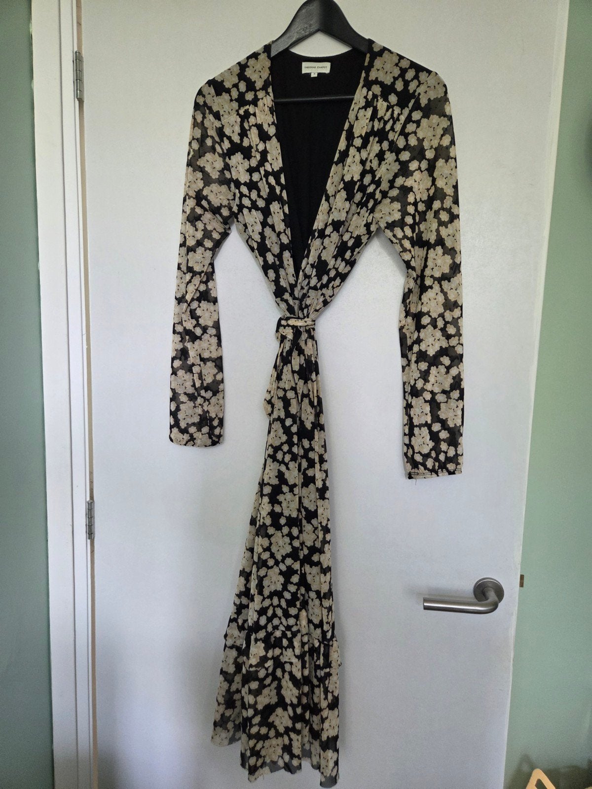 Fabienne Chapot omslagjurk (M), Kleding | Dames, Jurken, Maat 38/40 (M), Zwart, Ophalen of Verzenden, Zo goed als nieuw