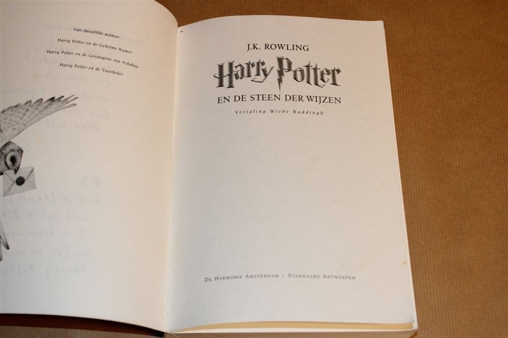 Harry Potter en de Steen der Wijzen — 24e druk 2001, Ophalen of Verzenden, Gelezen