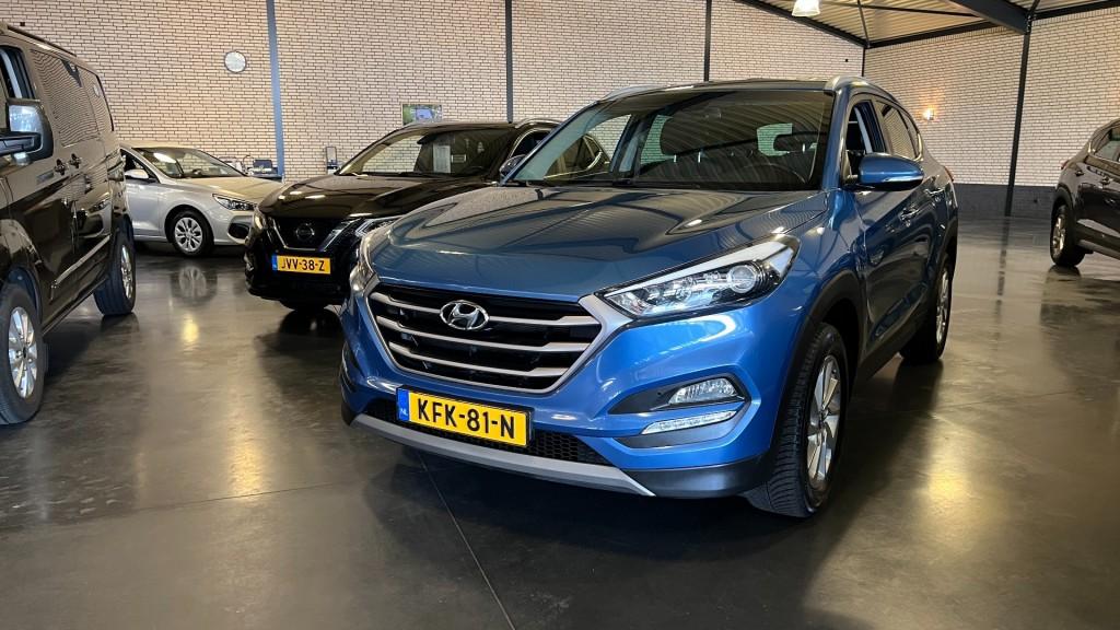 Hyundai TUCSON 1.6 GDI i-Motion, Auto's, Gebruikt, 4 cilinders, Met garantie (alle), Blauw