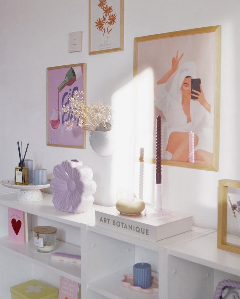 Lila bloem vaas, xenos, kwantum, h&m home, Huis en Inrichting, Woonaccessoires | Vazen, Overige kleuren, Aardewerk of Porselein