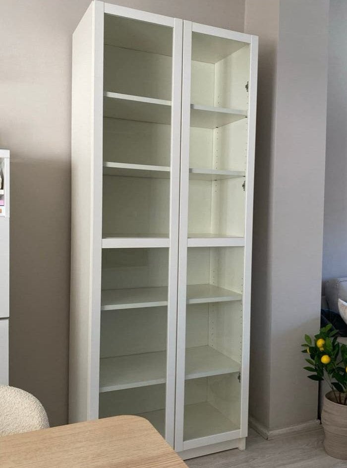 IKEA Billy Vitrinekast / Boekenkast, Huis en Inrichting, Ophalen, 200 cm of meer, 50 tot 100 cm, Zo goed als nieuw