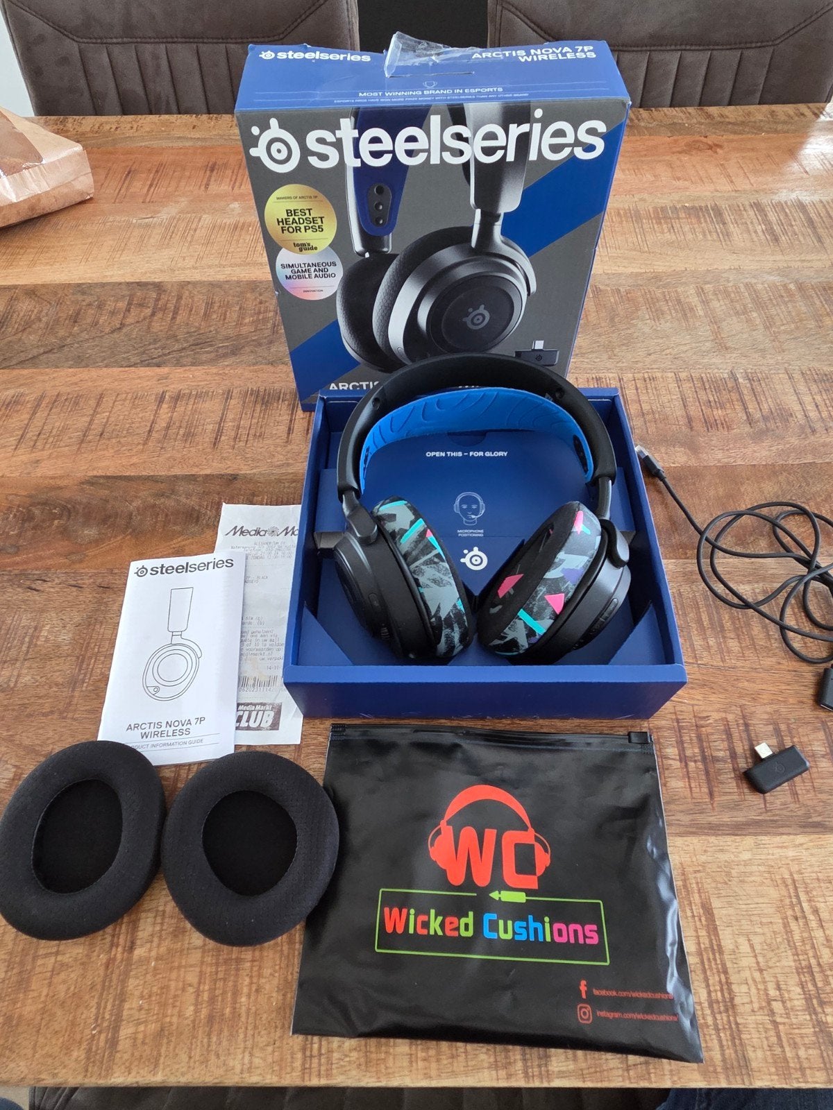 SteelSeries Arctis Nova 7P Wireless Gaming Headset PS5, Overige merken, Ophalen of Verzenden, Zo goed als nieuw, Over oor (circumaural)