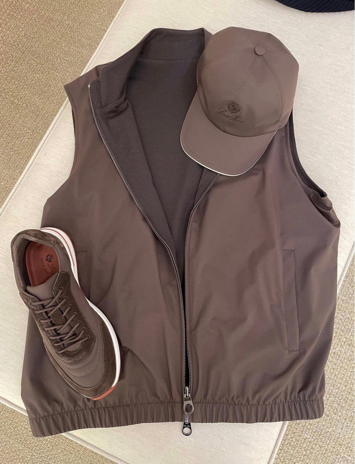 Loro Piana Set, Kleding | Dames, Bodywarmers, Ophalen of Verzenden, Zo goed als nieuw, Maat 34 (XS) of kleiner, Zwart
