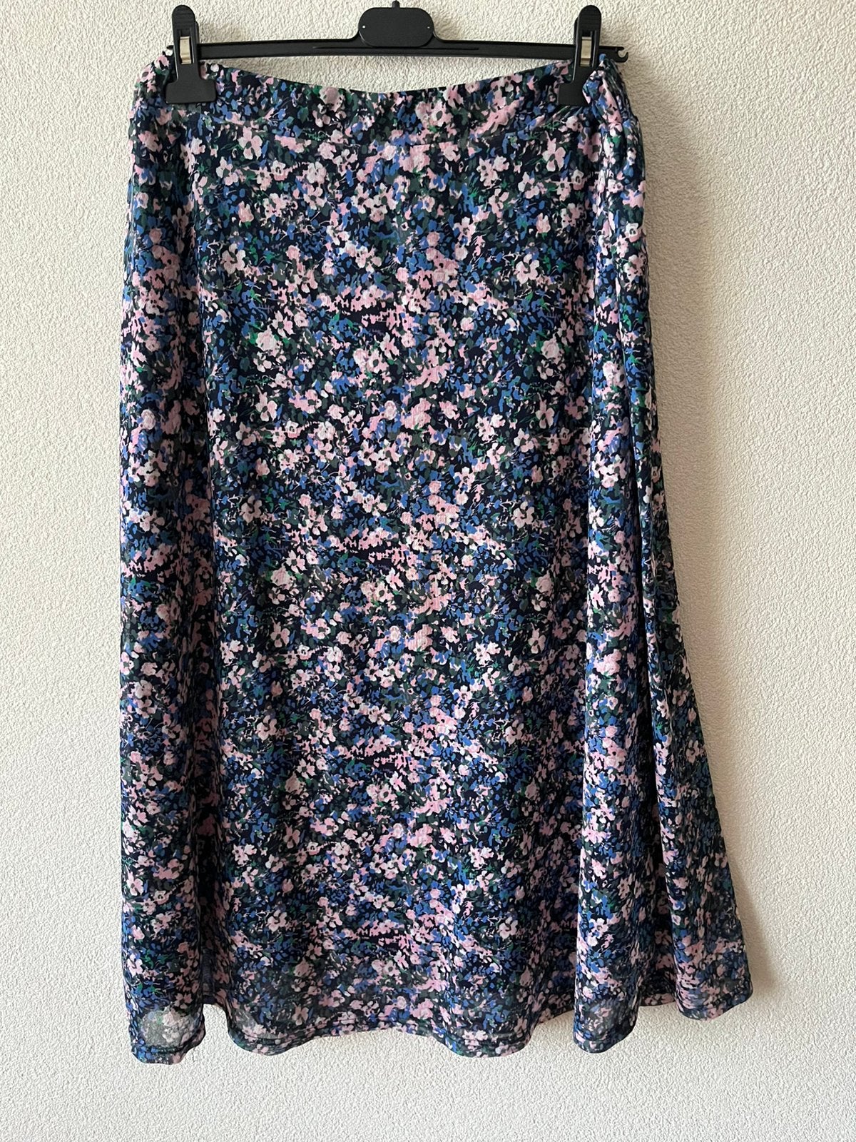 FREE/QUENT rok blauw/rose print maat XXL, Blauw, Maat 46/48 (XL) of groter, Ophalen of Verzenden, Zo goed als nieuw