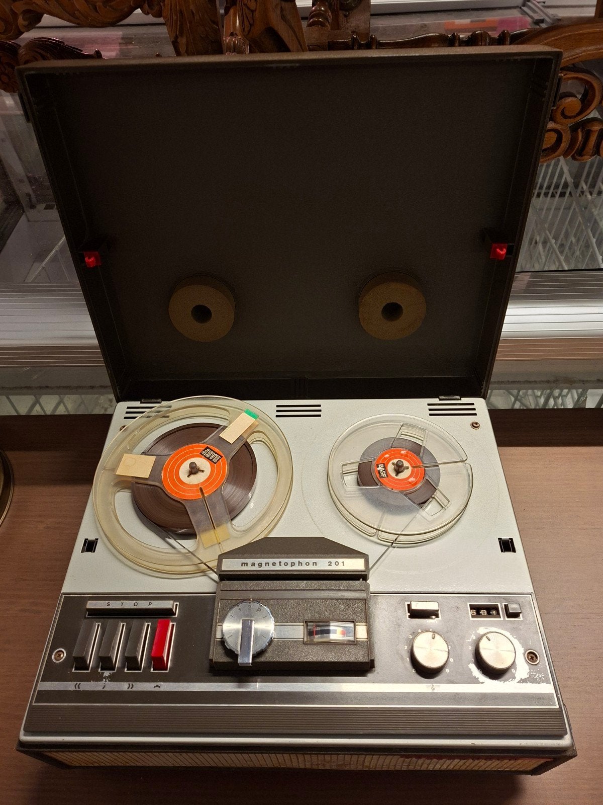 Telefunken Magnetophon 201 Bandrecorder met banden, Ophalen of Verzenden, Bandrecorder, Met banden