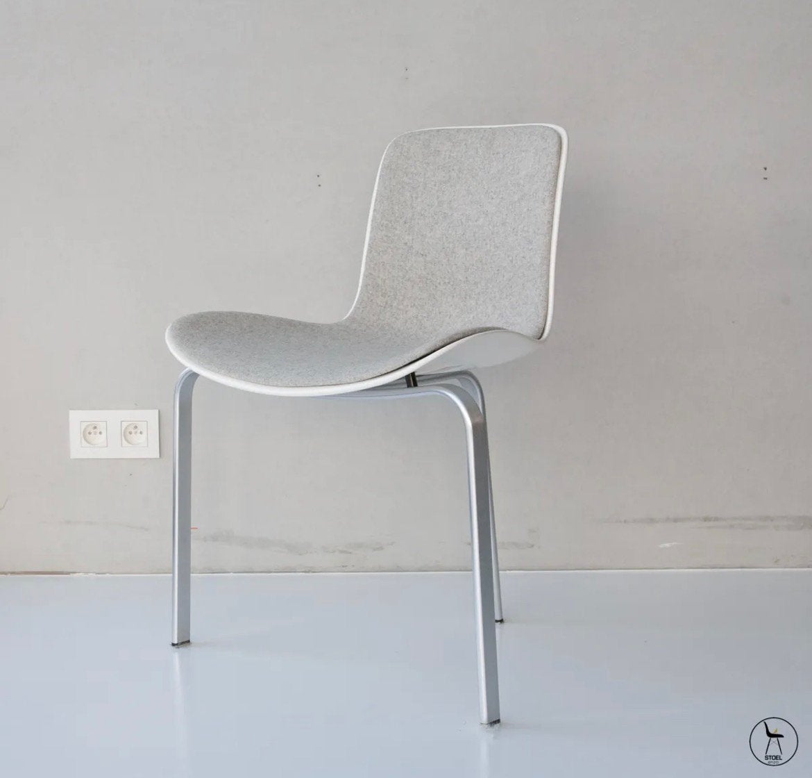 Fritz Hansen kjaerholm pk8 stoelen 4 stuks, Huis en Inrichting, Ophalen, Zo goed als nieuw, Wit, Vier