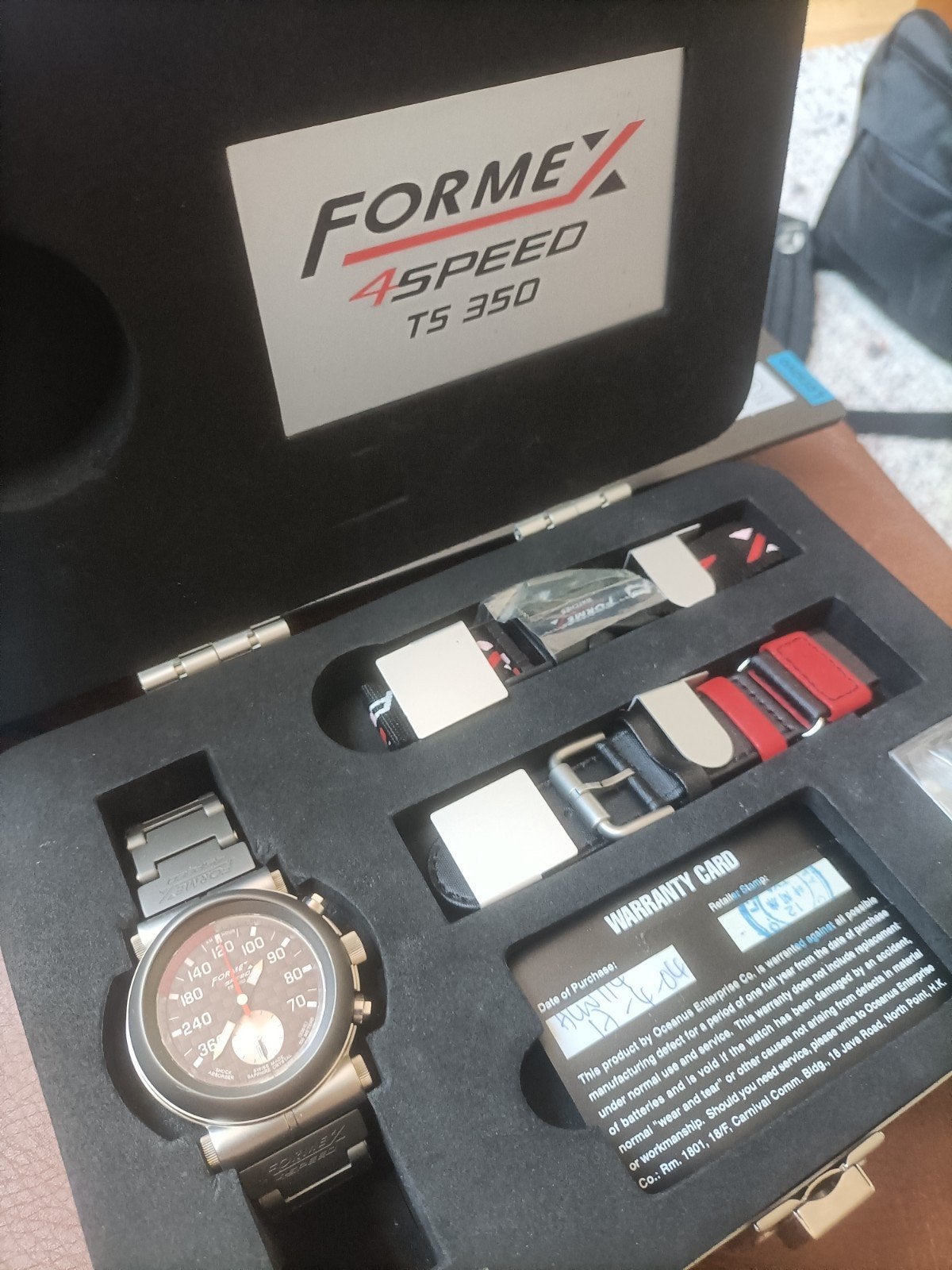 formex Ts350 chronograaf Titanium Limited, Ophalen of Verzenden, Nieuw, Leer, Overige merken