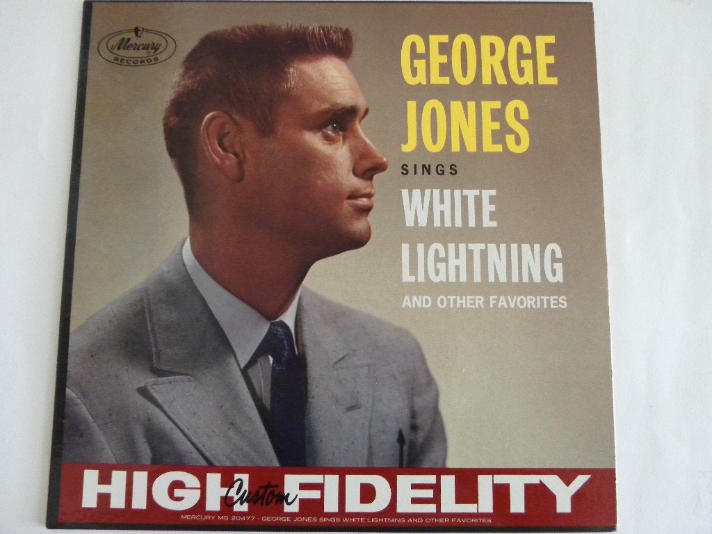 LP George Jones - Sings White Lightning, Ophalen of Verzenden, Voor 1960, Zo goed als nieuw, 12 inch