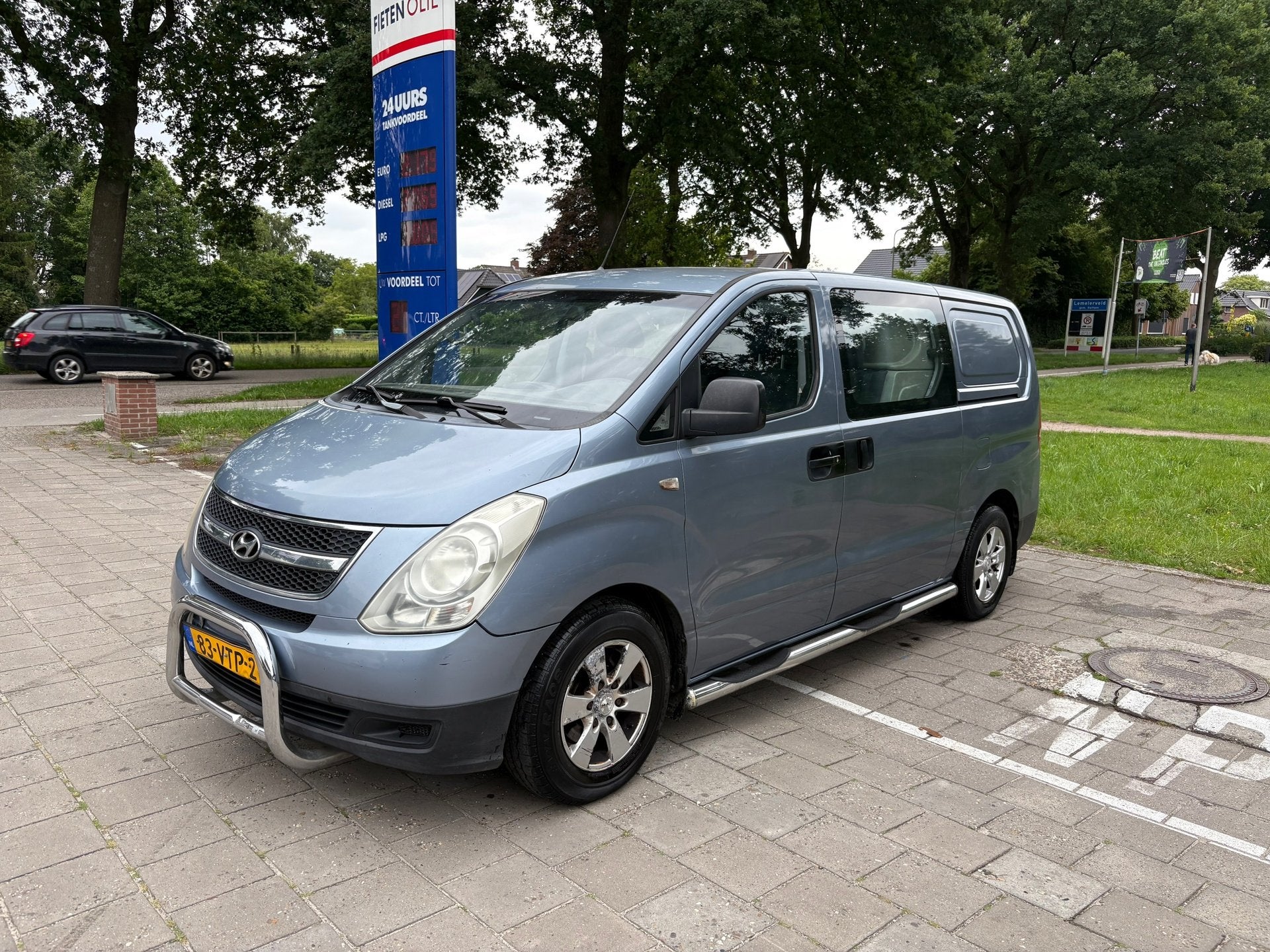 Hyundai H 300 2.5 CRDi Dynamic Dubbelcabine, Airco, trekhkaa, Auto's, Bestelauto's, Blauw, Origineel Nederlands, Bedrijf, 170 pk