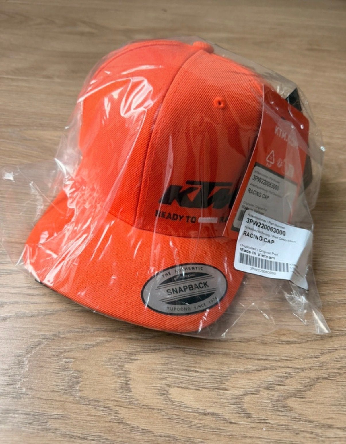 Nieuwe KTM Racing Cap - Oranje Snapback Pet, Ophalen of Verzenden, Nieuw, One size fits all, Pet