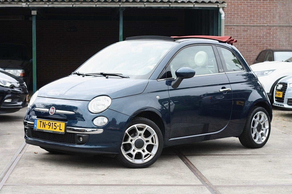 Fiat 500 Cabrio 1.2 Lounge / Airco / PDC, Auto's, Voorwielaandrijving, Euro 5, Gebruikt, 4 cilinders