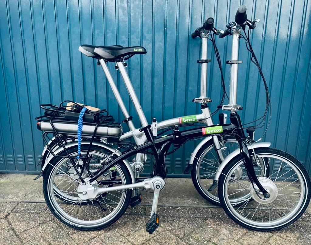 2x zgan Beixo elektrische vouwfietsen 20 inch met cardanas, Ophalen of Verzenden, Zo goed als nieuw, 20 inch of meer, Versnellingen