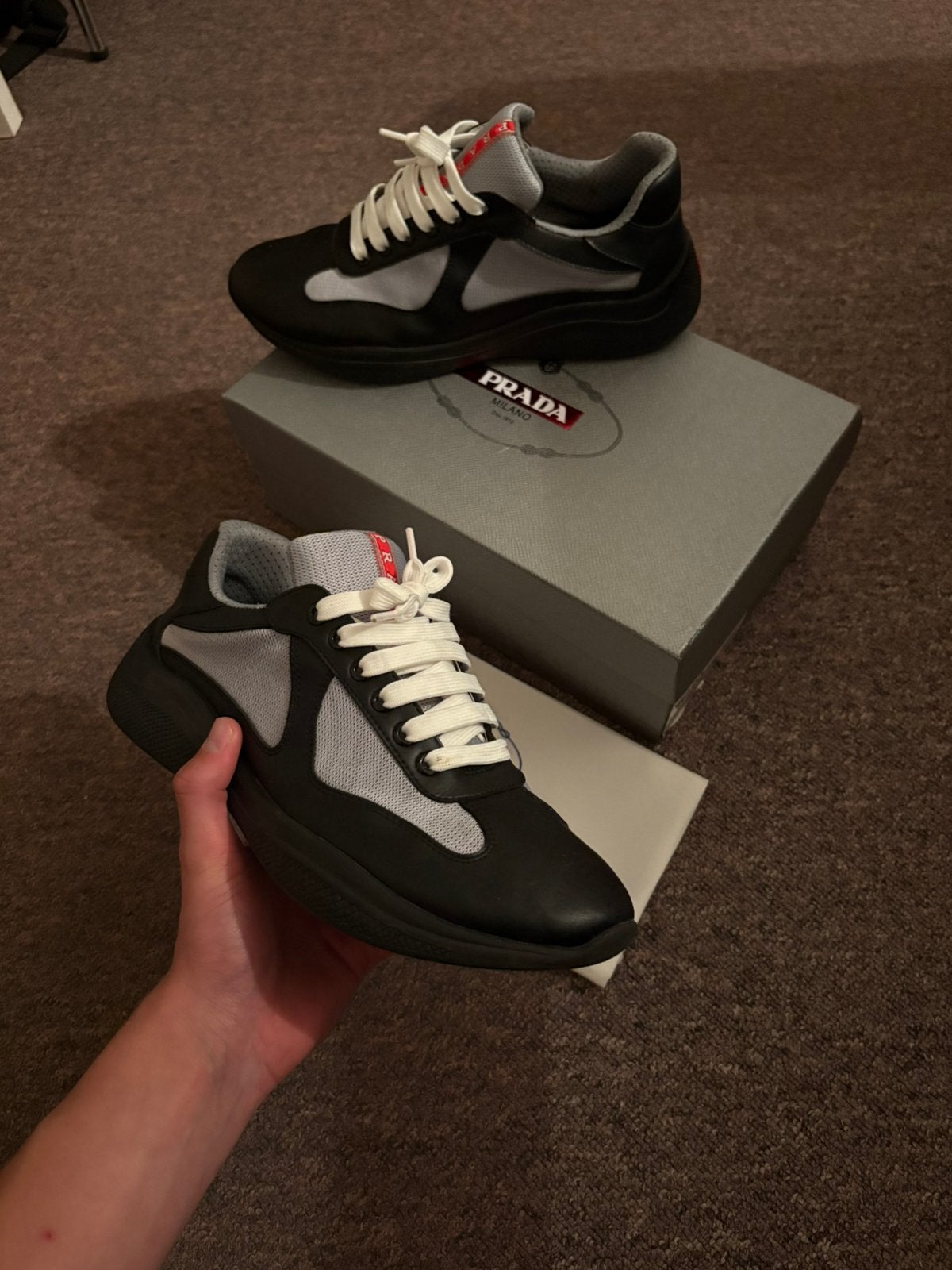 Prada cups, Kleding | Heren, Ophalen of Verzenden, Zo goed als nieuw, Zwart