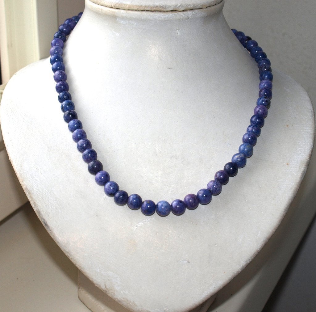 ketting van crazy agaat paars met goudkleurig slotje 48 cm, Sieraden, Tassen en Uiterlijk, Kettingen, Ophalen of Verzenden, Nieuw