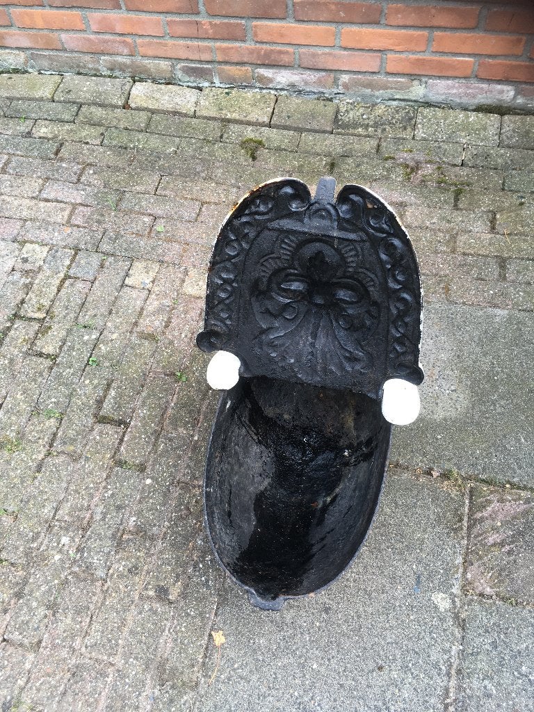 antiek kolenbak kolenkikker gietijzer, Ophalen