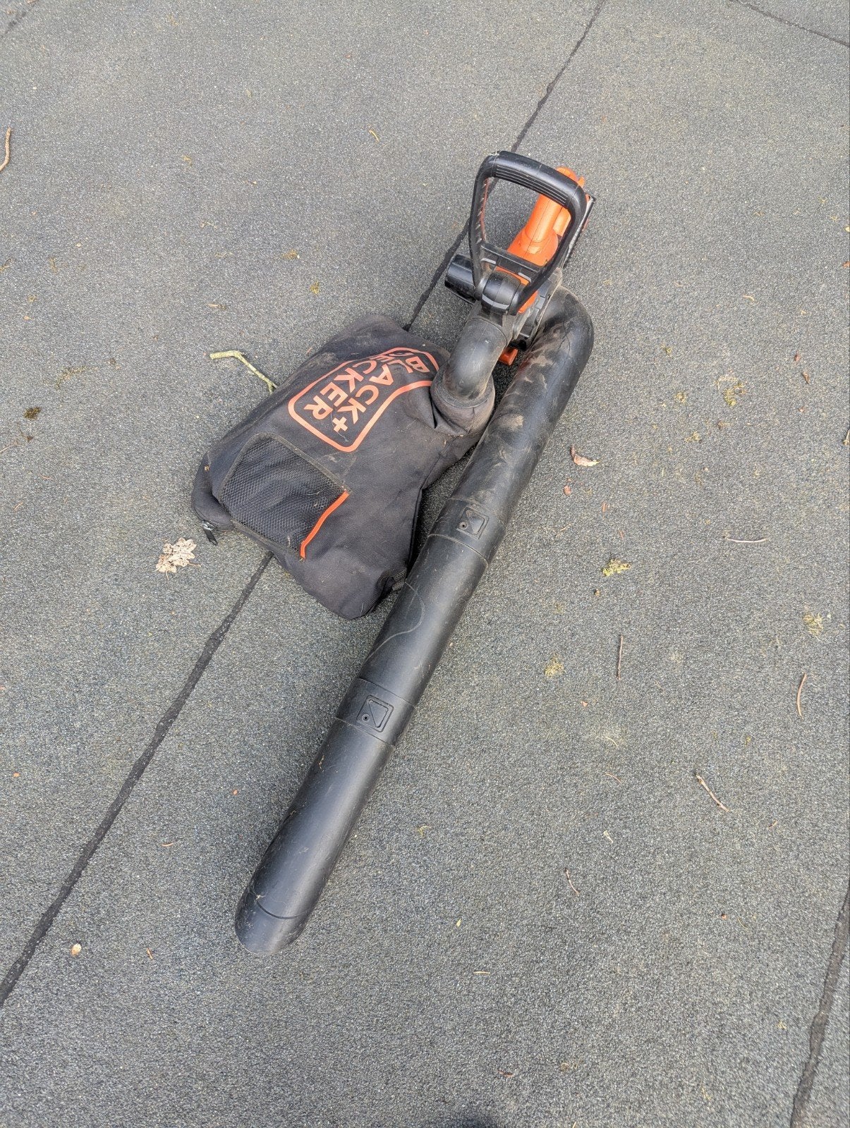 Black en Decker 36V Lichtgewicht Tuinruimer met 2 Accu's, Ophalen, Gebruikt, Met opvangzak, Black en Decker