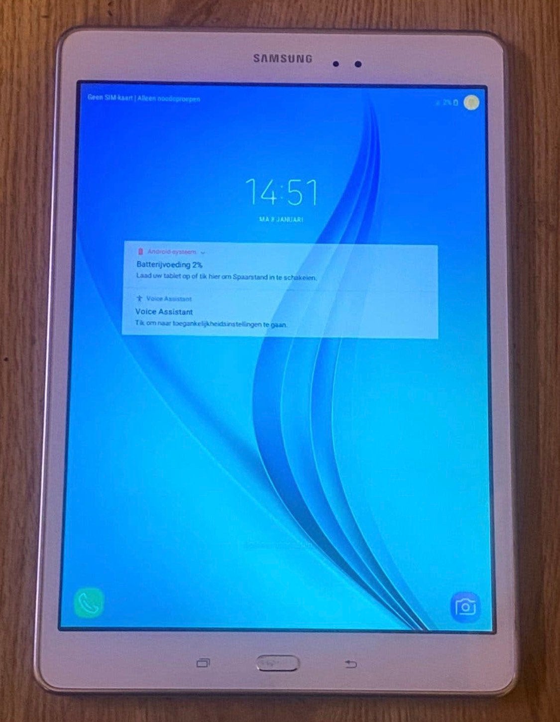 Samsung Galaxy Tab A 9.7 (SM-T555) – Wit – 16GB – Met 4G LTE, 10 inch, Ophalen of Verzenden, Zo goed als nieuw, 16 GB