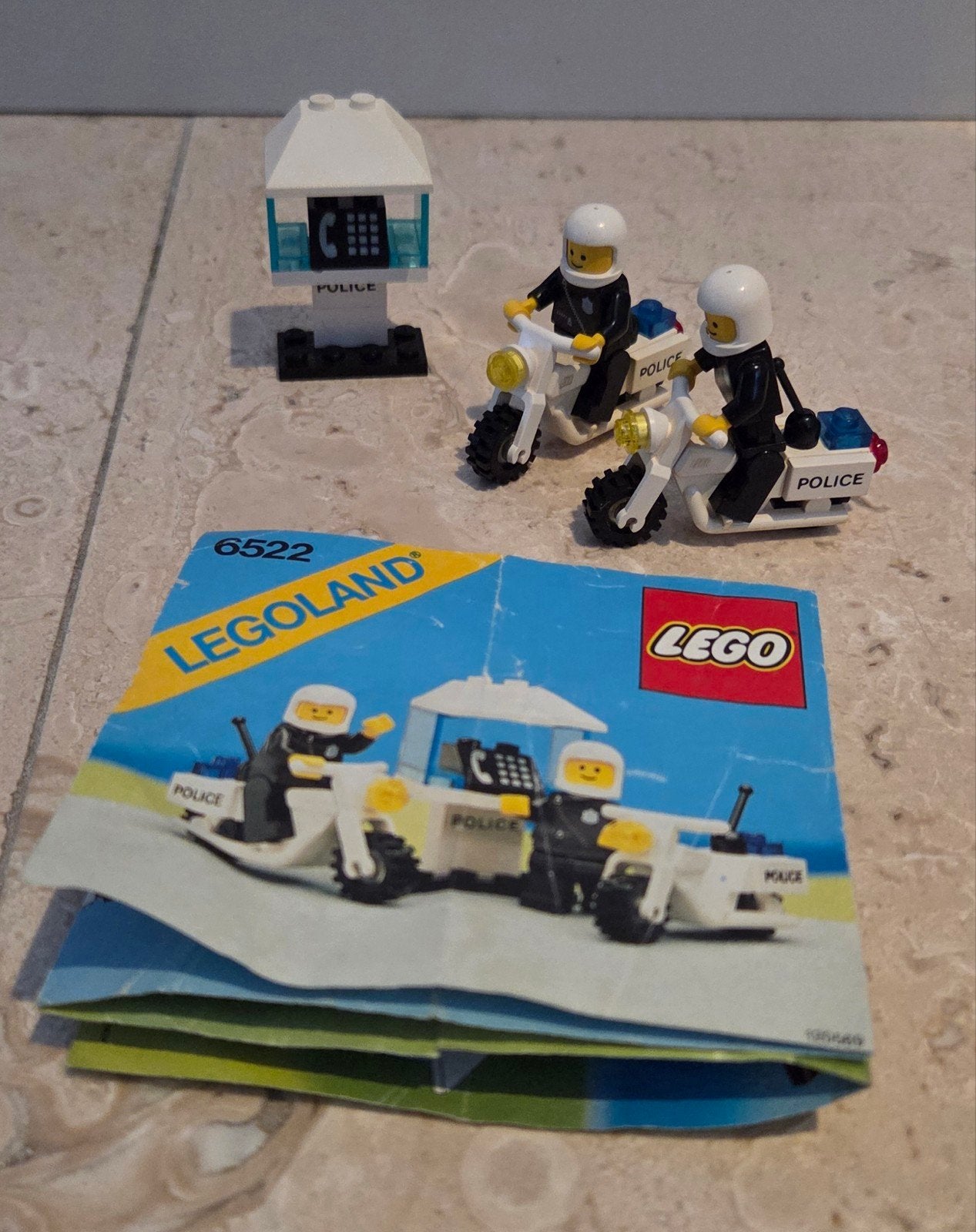 LEGO Legoland Politie Motorfietsen Set 6522 met handleiding, Ophalen of Verzenden, Gebruikt, Lego