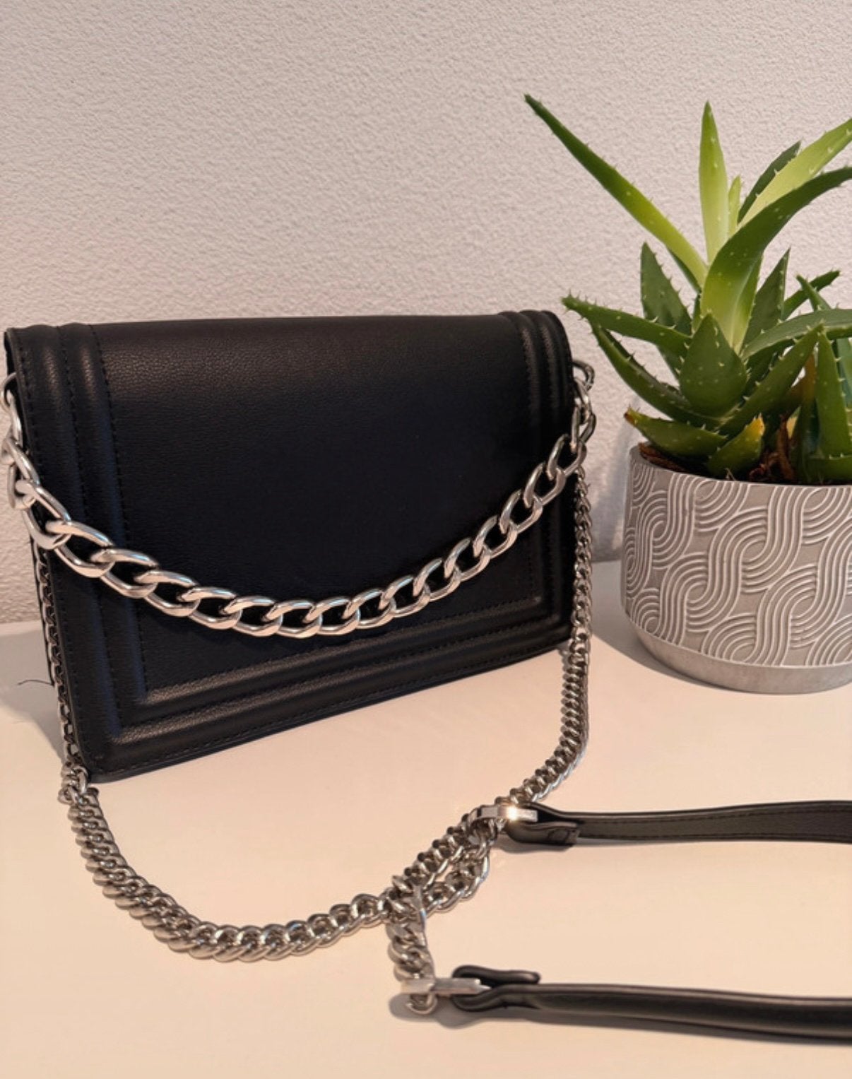 Black Handbag, Ophalen of Verzenden, Zo goed als nieuw, Zwart, Handtas