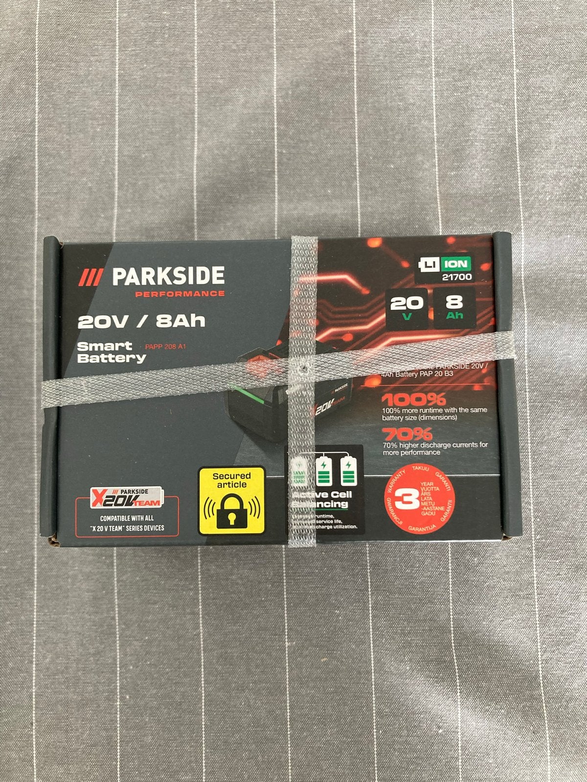 Parkside Performance 20V/8Ah Smart Accu PAP 208 A1, Ophalen, Nieuw