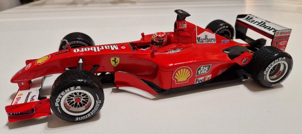 Hotwheels 56133	Ferrari F2001 King Of Rain M. Schumacher, Hobby en Vrije tijd, Ophalen of Verzenden, Zo goed als nieuw, Auto, Hot Wheels